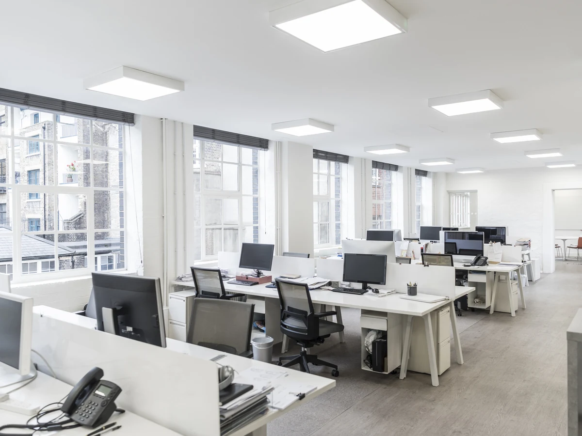 commercial-painting-open-plan-office-darlington-decorators Open plan office commercial painting in Darlington