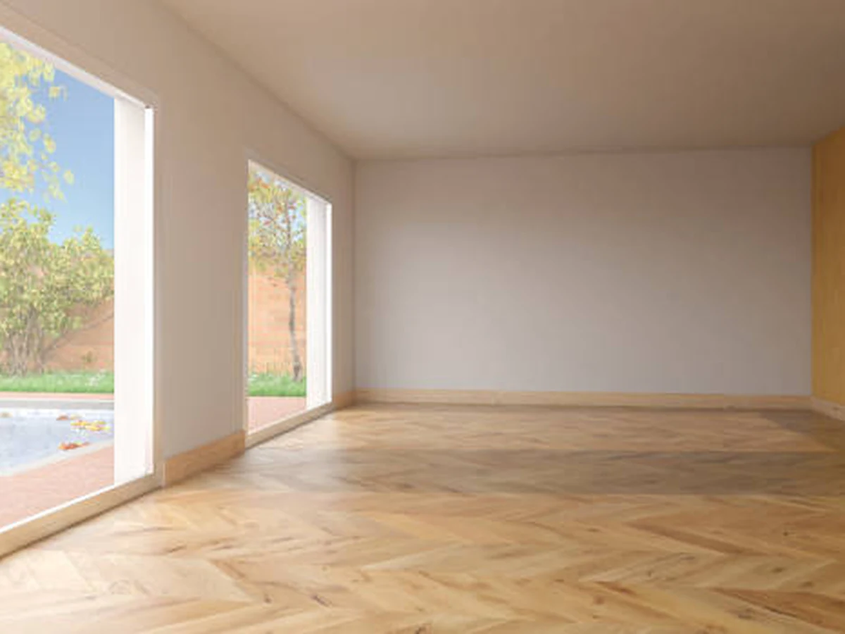 White interior room with clean ceiling paint finish by Darlington Decorators